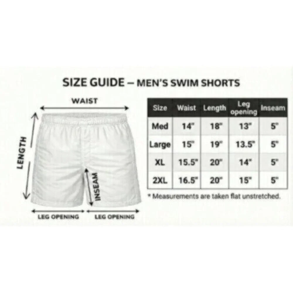 2 Pack Men’s Cargo Board Shorts Quick Dry Swim Trunks Mesh Liner, 3 Pockets, NWT - Picture 2 of 8